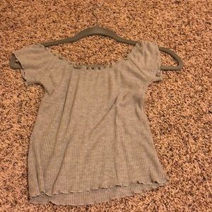 Off the shoulder crop top